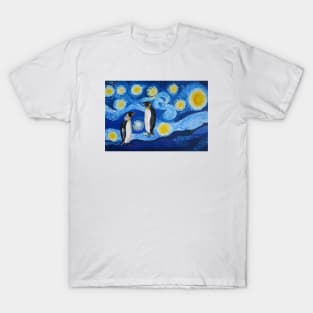 Royal Blue and Penguins T-Shirt